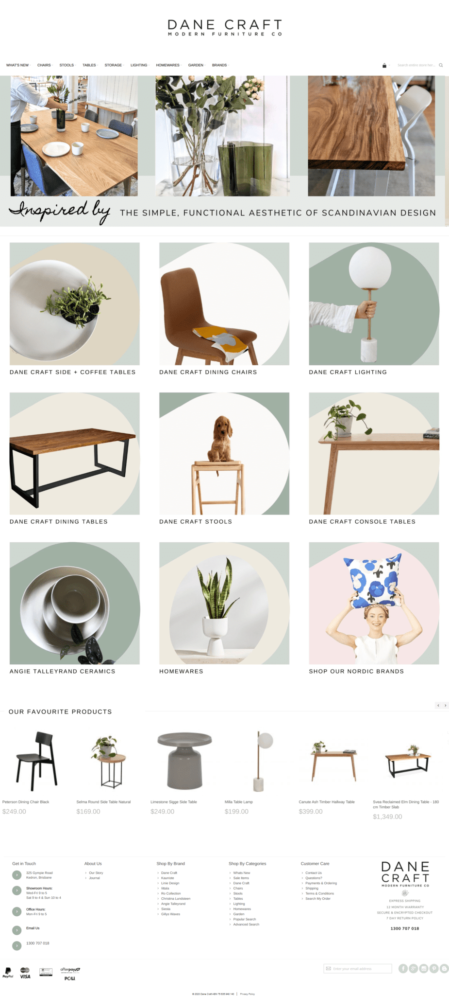 Dane Craft Modern Furniture Co - Scandinavian Furniture - Brisbane