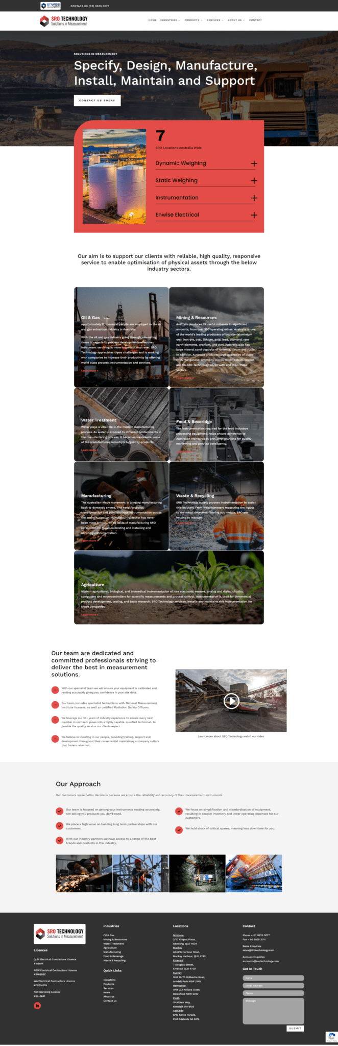 SRO Techology Website
